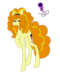 Size: 2579x3271 | Tagged: safe, artist:thehappiestgolucky, deleted from derpibooru, imported from derpibooru, adagio dazzle, pony, ponified, solo