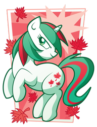 Size: 400x521 | Tagged: safe, artist:xkappax, imported from derpibooru, gusty, pony, unicorn, female, g1, g1 to g4, g4, generation leap, leaf, mare, rearing, simple background, solo, transparent background