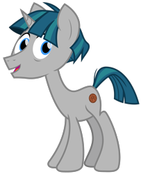 Size: 2600x3200 | Tagged: safe, artist:cheezedoodle96, imported from derpibooru, stygian, pony, unicorn, shadow play, .svg available, cute, happy, looking at you, male, simple background, smiling, solo, stallion, stygianbetes, svg, transparent background, vector