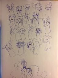 Size: 960x1280 | Tagged: safe, artist:greyscaleart, imported from derpibooru, princess celestia, pony, expressions, sketch, sketch dump, traditional art