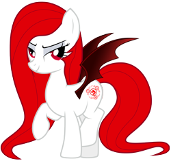 Size: 4962x4668 | Tagged: safe, artist:zee66, imported from derpibooru, oc, oc only, oc:scarlet, bat pony, pony, absurd resolution, looking at you, raised hoof, simple background, solo, spread wings, transparent background, wings