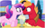 Size: 1155x709 | Tagged: safe, artist:carouselunique, imported from derpibooru, big macintosh, princess cadance, alicorn, earth pony, pony, base used, boop, cadmac, crack shipping, cute, date, eye contact, female, looking at each other, male, mare, milkshake, noseboop, ponytail, sharing a drink, shipping, spread wings, stallion, straight, straw, teen princess cadance, teenage big macintosh, teenager, wide eyes, wings, younger