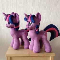 Size: 960x960 | Tagged: safe, artist:burgunzik, imported from derpibooru, twilight sparkle, pony, irl, photo, plushie, self ponidox