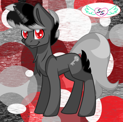 Size: 1024x1019 | Tagged: safe, artist:seraphimstardust, deleted from derpibooru, imported from derpibooru, oc, oc only, oc:erebus, pony, unicorn, male, solo, stallion