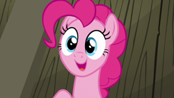 Size: 1280x720 | Tagged: safe, imported from derpibooru, screencap, pinkie pie, pony, not asking for trouble, female, happy, mare, solo