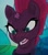 Size: 513x588 | Tagged: safe, edit, edited screencap, imported from derpibooru, screencap, tempest shadow, pony, unicorn, my little pony: the movie, baka, blushing, broken horn, bust, commander cute, cute, eye scar, scar, tempestbetes, tsundere, tsundere shadow