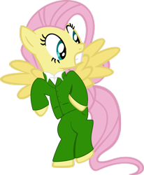 Size: 811x986 | Tagged: safe, imported from derpibooru, fluttershy, clothes, clue, crossover, green, mr. green, simple background, transparent background, vector