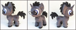 Size: 1890x743 | Tagged: safe, artist:lilmoon, imported from derpibooru, oc, oc only, oc:smart glasses, pony, unicorn, glasses, irl, male, photo, plushie, solo, stallion