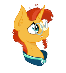 Size: 1033x1148 | Tagged: safe, artist:paskanaakka, derpibooru exclusive, imported from derpibooru, sunburst, pony, unicorn, bags under eyes, ear fluff, glasses, male, simple background, solo, stallion, transparent background