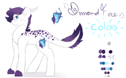 Size: 8000x5000 | Tagged: safe, artist:mah521, imported from derpibooru, oc, oc only, oc:diamond fire, dracony, hybrid, absurd resolution, interspecies offspring, male, offspring, parent:rarity, parent:spike, parents:sparity, reference sheet, solo