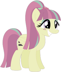 Size: 1024x1217 | Tagged: safe, artist:ra1nb0wk1tty, imported from derpibooru, sour sweet, pegasus, pony, equal cutie mark, equalized, equestria girls ponified, female, mare, ponified, simple background, smiling, solo, transparent background