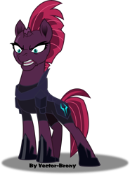 Size: 5349x7218 | Tagged: safe, artist:vector-brony, imported from derpibooru, tempest shadow, pony, unicorn, my little pony: the movie, absurd resolution, angry, armor, broken horn, eye scar, female, mare, scar, simple background, solo, transparent background, vector