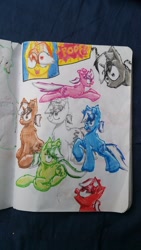 Size: 1080x1920 | Tagged: safe, artist:hilfigirl, imported from derpibooru, oc, oc only, oc:aescula, unicorn, color change, confused, cool, doctor, magic, solo, traditional art