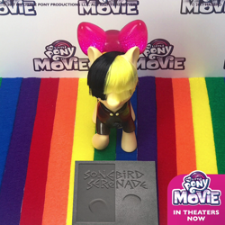 Size: 1080x1080 | Tagged: safe, imported from derpibooru, songbird serenade, my little pony: the movie, irl, my little pony logo, photo, solo, toy