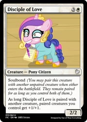 Size: 375x523 | Tagged: safe, edit, imported from derpibooru, princess cadance, scribble pad, once upon a zeppelin, cadance mask, ccg, magic the gathering, mask, trading card, trading card edit