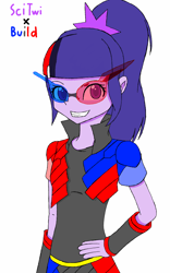 Size: 800x1280 | Tagged: safe, artist:stephenalexis, imported from derpibooru, sci-twi, twilight sparkle, equestria girls, best match, female, glasses, kamen rider, kamen rider build, solo, your argument is invalid