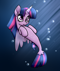 Size: 3860x4545 | Tagged: safe, artist:jetwave, imported from derpibooru, twilight sparkle, alicorn, seapony (g4), my little pony: the movie, female, seaponified, seapony twilight, solo, species swap, twilight sparkle (alicorn)