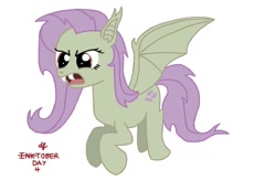 Size: 1085x707 | Tagged: safe, artist:dafiltafish, imported from derpibooru, fluttershy, bat pony, female, flutterbat, mare, race swap, simple background, white background