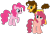 Size: 826x573 | Tagged: safe, artist:cindydreamlight, artist:cindystarlight, imported from derpibooru, cheese sandwich, pinkie pie, oc, oc:cupcake pie, earth pony, pony, cheesepie, female, male, mare, offspring, parent:cheese sandwich, parent:pinkie pie, parents:cheesepie, shipping, simple background, straight, transparent background