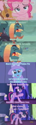 Size: 1234x4276 | Tagged: safe, edit, edited screencap, imported from derpibooru, screencap, dragon lord torch, pinkie pie, princess ember, trixie, twilight sparkle, alicorn, dragon, spoiler:ace attorney, ace attorney, guitar, phoenix wright, screencap comic, singing, spirit of justice, spoilers for another series, twilight sparkle (alicorn)