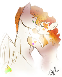 Size: 1024x1255 | Tagged: safe, artist:shellielle, deleted from derpibooru, imported from derpibooru, oc, oc only, oc:aim high, oc:perfect stride, highstride