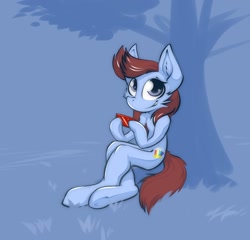 Size: 1280x1231 | Tagged: safe, artist:ratcha, imported from derpibooru, oc, oc only, oc:maizzey starr, solo, tree