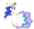 Size: 797x687 | Tagged: safe, artist:n238900, imported from derpibooru, part of a set, princess celestia, alicorn, pony, dye, dyed hair, dyed mane, female, hair dye, jar, magic, simple background, smiling, solo, telekinesis, vector, white background