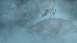 Size: 1920x1080 | Tagged: safe, artist:jamey4, edit, imported from derpibooru, rainbow dash, cloudsdale, female, solo, wallpaper, wallpaper edit