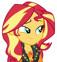 Size: 670x720 | Tagged: safe, artist:rare-fashions15, imported from derpibooru, sunset shimmer, a fine line, equestria girls, equestria girls series, clothes, female, simple background, smiling, smirk, solo, transparent background, vector