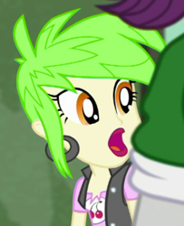 Size: 288x354 | Tagged: safe, imported from derpibooru, screencap, cherry crash, a little birdie told me, equestria girls, equestria girls series, cropped, cute, ear piercing, earring, female, jewelry, open mouth, piercing