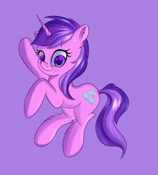 Size: 1132x1244 | Tagged: safe, artist:brok-enwings, imported from derpibooru, amethyst star, sparkler, pony, unicorn, awwmethyst star, blushing, cute, female, mare, simple background, smiling, solo