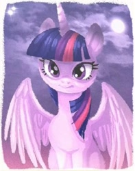 Size: 537x680 | Tagged: safe, edit, imported from derpibooru, screencap, twilight sparkle, alicorn, pony, what about discord?, cute, diabetes, female, grin, happy, mare, painting, purple smart, smiling, solo, spread wings, twiabetes, twilight sparkle (alicorn), wings