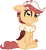 Size: 687x754 | Tagged: safe, artist:moonlightdisney5, artist:thatonefluffs, imported from derpibooru, oc, oc only, oc:snickerdoodle, female, interspecies offspring, magical gay spawn, offspring, offspring's offspring, parent:oc:cupcake, parent:oc:pandora, parents:oc x oc, simple background, sitting, solo, transparent background