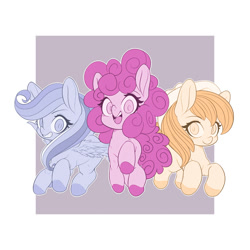 Size: 1500x1500 | Tagged: safe, artist:kaikoinu, imported from derpibooru, applejack, pinkie pie, rainbow dash, earth pony, pegasus, pony, grin, mad (tv series), mad magazine, my little war horse, smiling