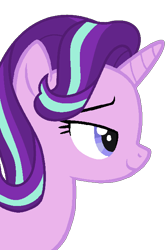 Size: 442x670 | Tagged: safe, artist:dookin, imported from derpibooru, starlight glimmer, pony, unicorn, female, lidded eyes, mare, show accurate, simple background, smiling, smirk, solo, transparent background, vector