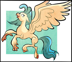 Size: 800x685 | Tagged: safe, artist:nukilik, imported from derpibooru, princess skystar, classical hippogriff, hippogriff, my little pony: the movie, female, missing accessory, solo