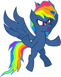 Size: 6400x8079 | Tagged: safe, artist:parclytaxel, imported from derpibooru, part of a set, rainbow dash, pegasus, pony, secrets and pies, .svg available, absurd resolution, evil pie hater dash, female, flying, mare, open mouth, simple background, solo, transparent background, vector