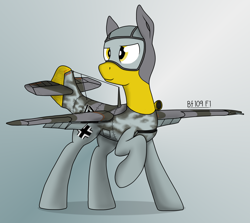 Size: 3024x2700 | Tagged: safe, artist:xphil1998, imported from derpibooru, original species, plane pony, pony, bf109, luftwaffe, messerschmitt bf 109, plane