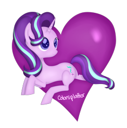 Size: 4316x4363 | Tagged: safe, artist:colorsplatterpony, imported from derpibooru, starlight glimmer, pony, unicorn, absurd resolution, female, heart, solo