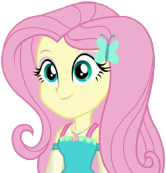 Size: 1837x1924 | Tagged: safe, artist:thebarsection, imported from derpibooru, fluttershy, equestria girls, equestria girls series, clothes, cute, female, simple background, smiling, solo, transparent background