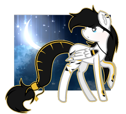 Size: 917x834 | Tagged: safe, artist:winglightyt, imported from derpibooru, oc, oc only, oc:angel, pegasus, pony, female, mare, raised hoof, solo