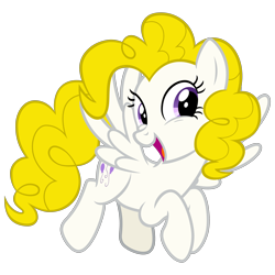 Size: 3000x3000 | Tagged: safe, alternate version, artist:cheezedoodle96, imported from derpibooru, surprise, pegasus, pony, .svg available, female, flying, g1, g1 to g4, g4, generation leap, looking at you, mare, simple background, solo, svg, transparent background, vector