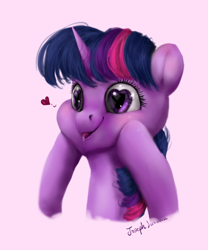 Size: 1000x1200 | Tagged: safe, artist:makkah, artist:rossignolet, imported from derpibooru, twilight sparkle, pony, cowry shell ear, cute, drool, faic, female, heart eyes, long neck, mare, signed, smiling, solo, twiabetes, uncanny valley, wingding eyes