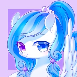 Size: 1500x1500 | Tagged: safe, artist:leafywind, imported from derpibooru, oc, oc only, oc:spade, pegasus, pony, bust, female, heterochromia, mare, portrait, solo