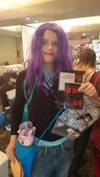 Size: 3840x2160 | Tagged: safe, artist:glimmerlover, imported from derpibooru, starlight glimmer, human, bronycan, bronycan 2017, clothes, communist manifesto, cosplay, costume, crossdressing, humanized, irl, irl human, karl marx, photo, stalin glimmer