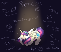 Size: 2000x1700 | Tagged: safe, artist:mah521, imported from derpibooru, oc, oc only, oc:owl light, alicorn, pony, atom, eye, female, mare, offspring, parent:sunburst, parent:twilight sparkle, parents:twiburst, pressure, solo