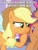 Size: 600x785 | Tagged: safe, edit, edited screencap, imported from derpibooru, screencap, applejack, honest apple, free form jazz, grandma's kisses, image macro, meme, memeful.com, spongebob squarepants