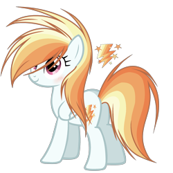 Size: 2096x2096 | Tagged: safe, artist:6figersloverever, imported from derpibooru, oc, oc only, oc:flaming sky, pegasus, pony, cutie mark background, female, high res, magical lesbian spawn, mare, offspring, parent:rainbow dash, parent:surprise, simple background, solo, transparent background