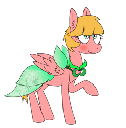 Size: 2339x2374 | Tagged: safe, artist:liserancascade, imported from derpibooru, oc, oc only, oc:harmony, pegasus, pony, clothes, dress, solo