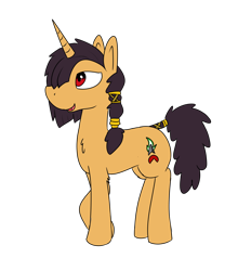 Size: 2136x2432 | Tagged: safe, artist:liserancascade, imported from derpibooru, oc, oc only, oc:archie, unicorn, simple background, solo, transparent background